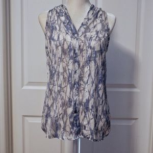 Watercolor Hi-low Blouse